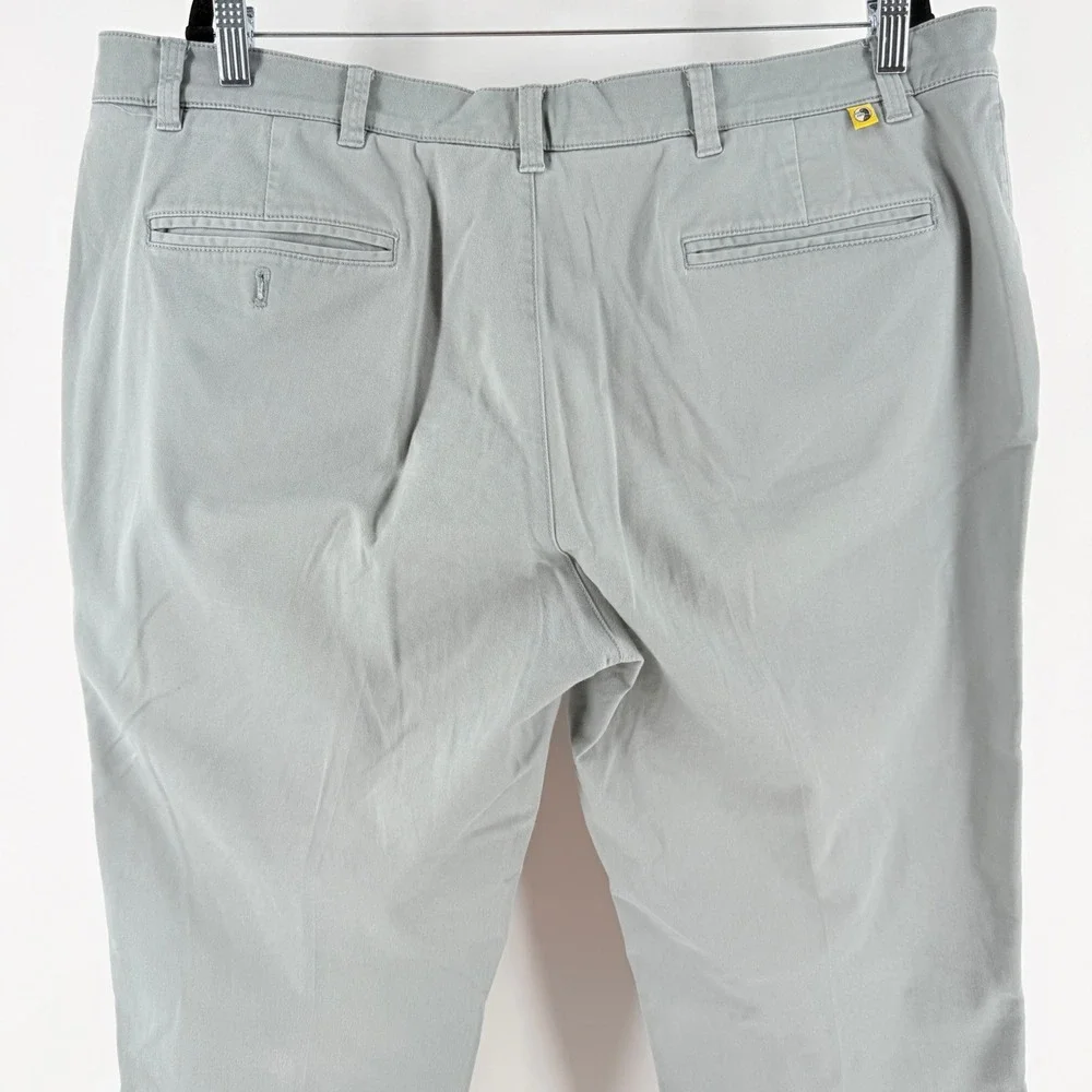 Duck‎ Head Mens Chino Pants Gray Flat Front Cotton Twill Trousers 40x26